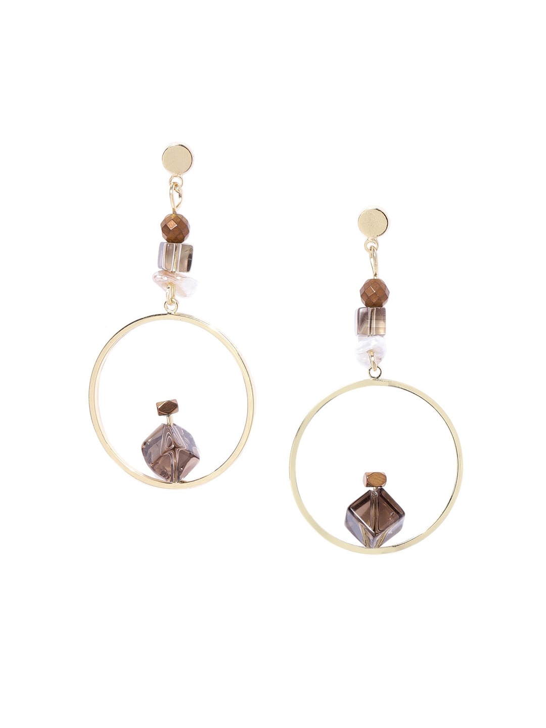 

Wild & Free Gold-Plated Geometric Drop Earrings