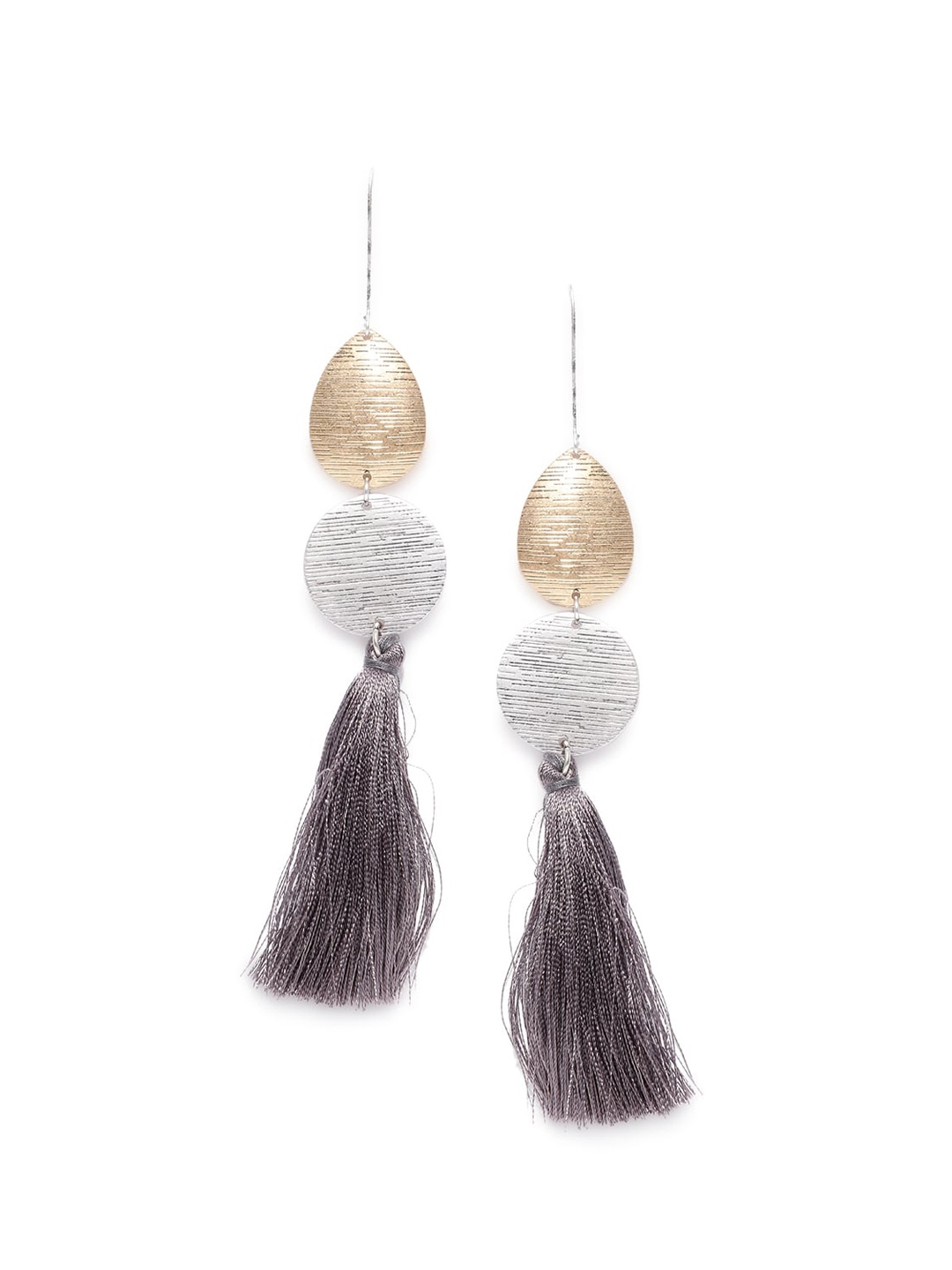 

Wild & Free Grey Quirky Gold-plated Drop Earrings