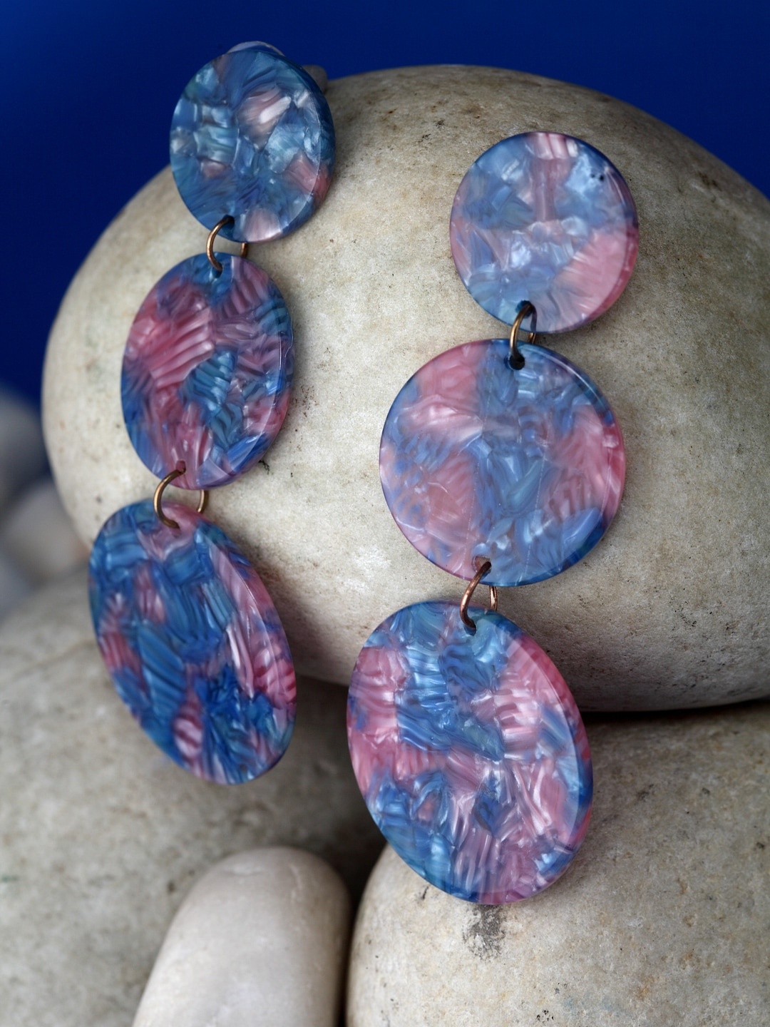 

Wild & Free Multicoloured Contemporary Drop Earrings, Multi