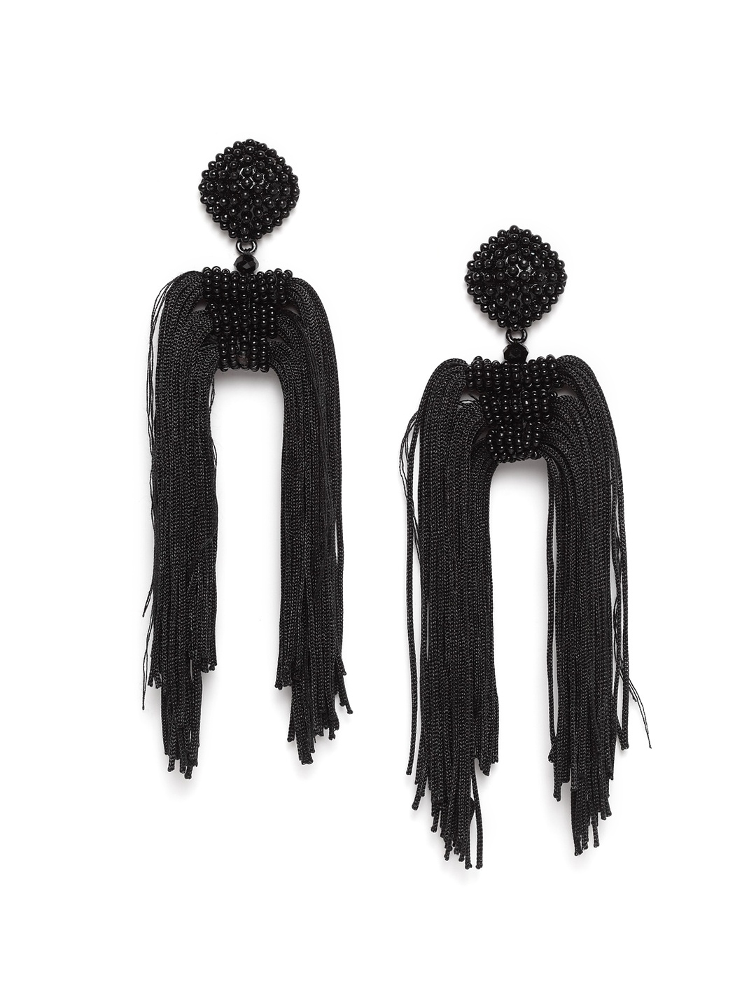 

Wild & Free Black Contemporary Drop Earrings