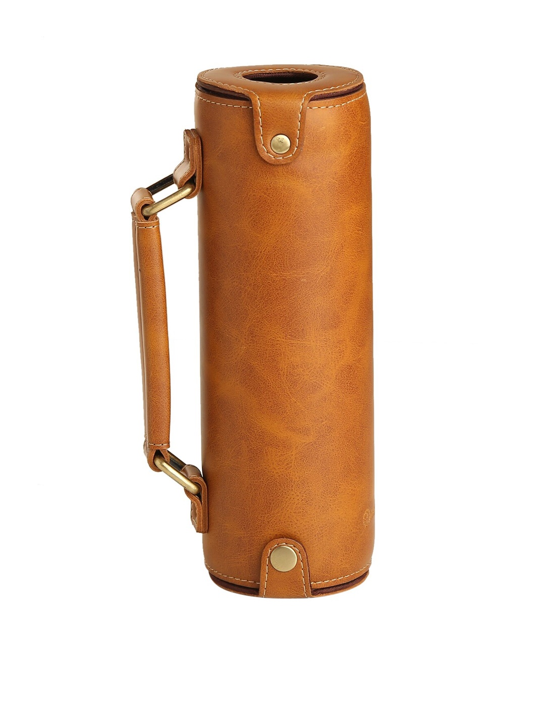 

RASHKI Tan-Brown Textured Beer Holder
