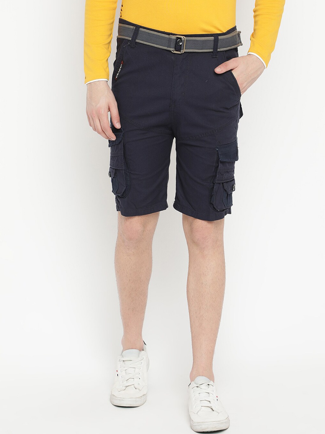 

V2 Value & Variety Men Navy Blue Cargo Shorts