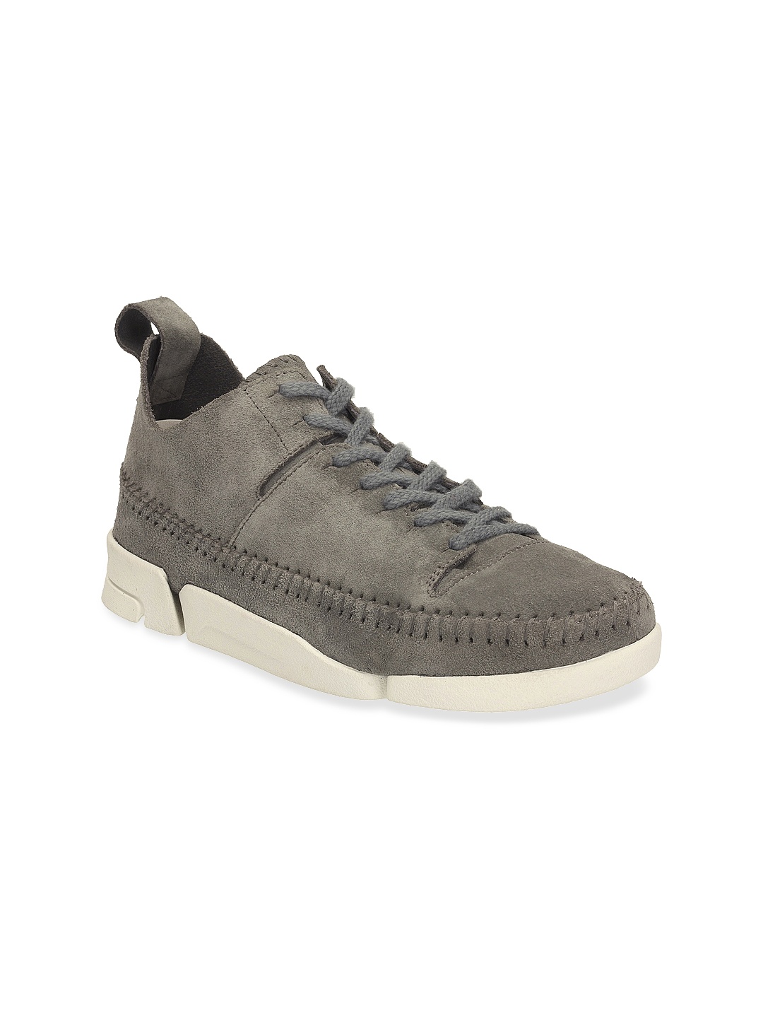 

Clarks Women Grey Solid Mid-Top Sneakers