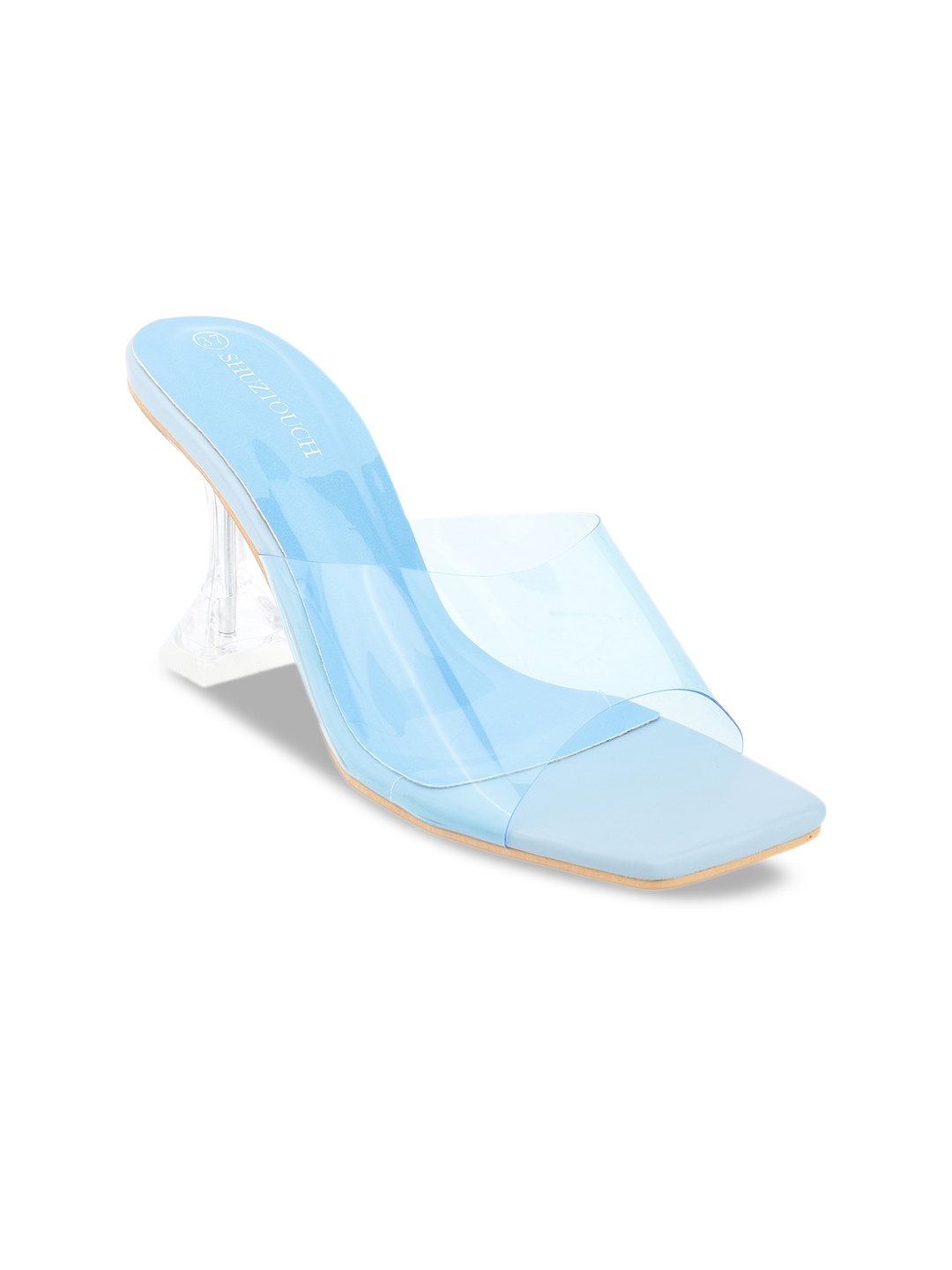 

SHUZ TOUCH Blue Solid Pumps