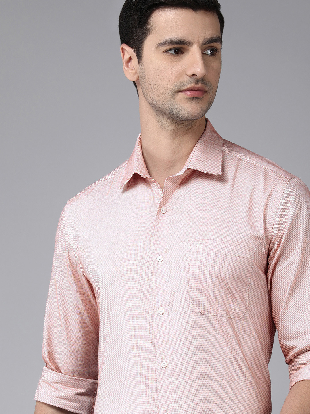 

Arrow Men Pink Micro Ditsy Printed Original Slim Fit Formal Shirt