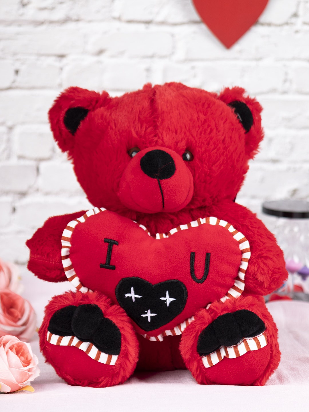 

MARKET99 Red & Black Soft Teddy Bear