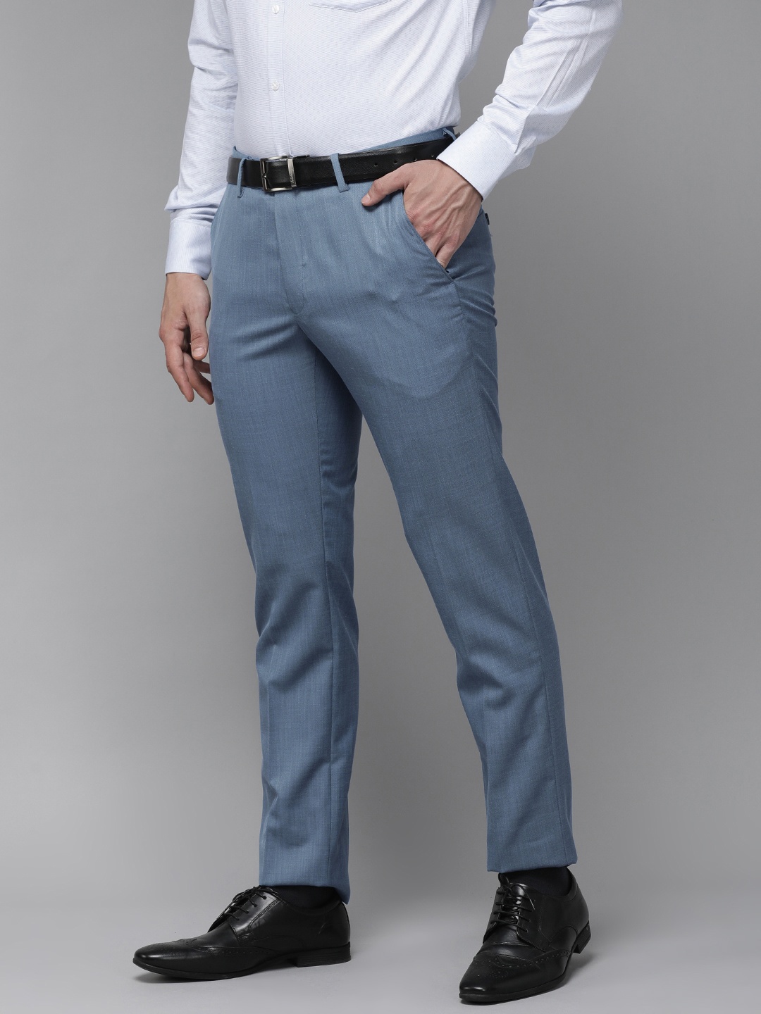 

Van Heusen Men Blue Slim Fit Trousers