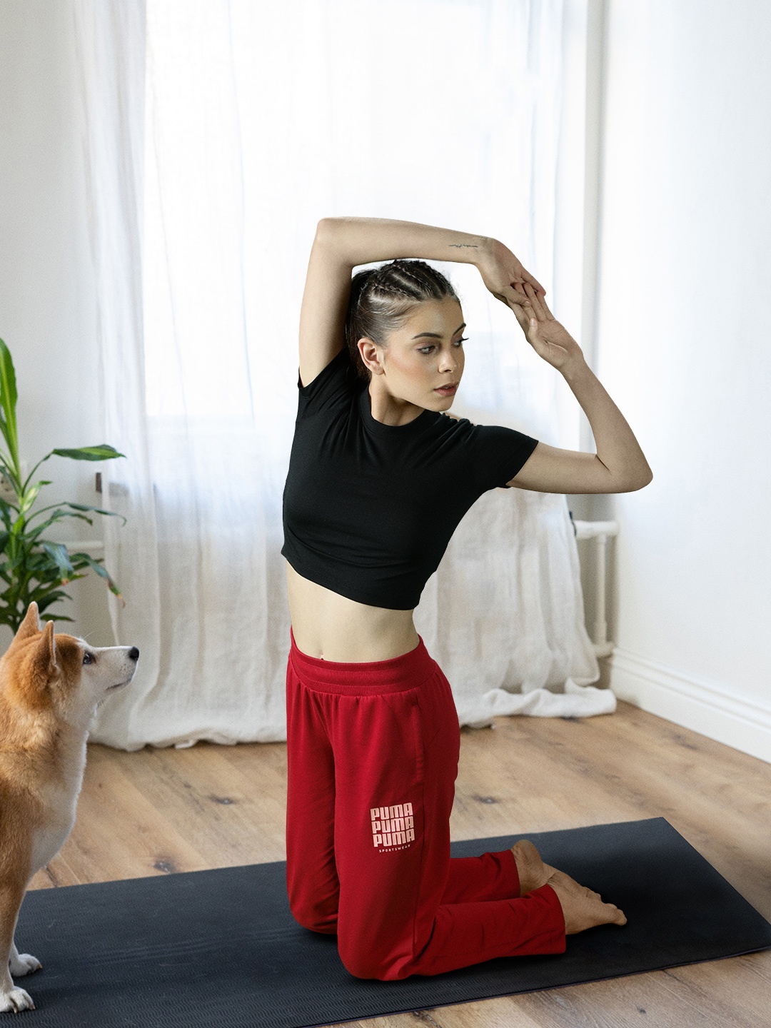 

Puma Women Red Solid Track Pants