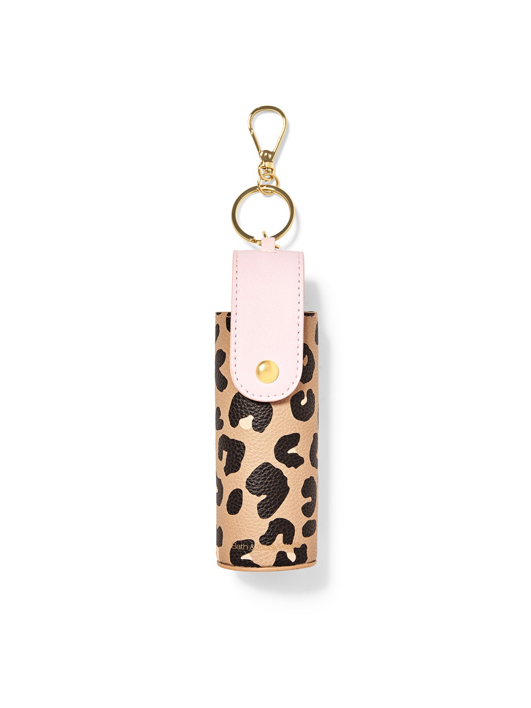 

Bath & Body Works Cheetah Snap Case Hand Sanitizer Spray Holder - Brown & Black