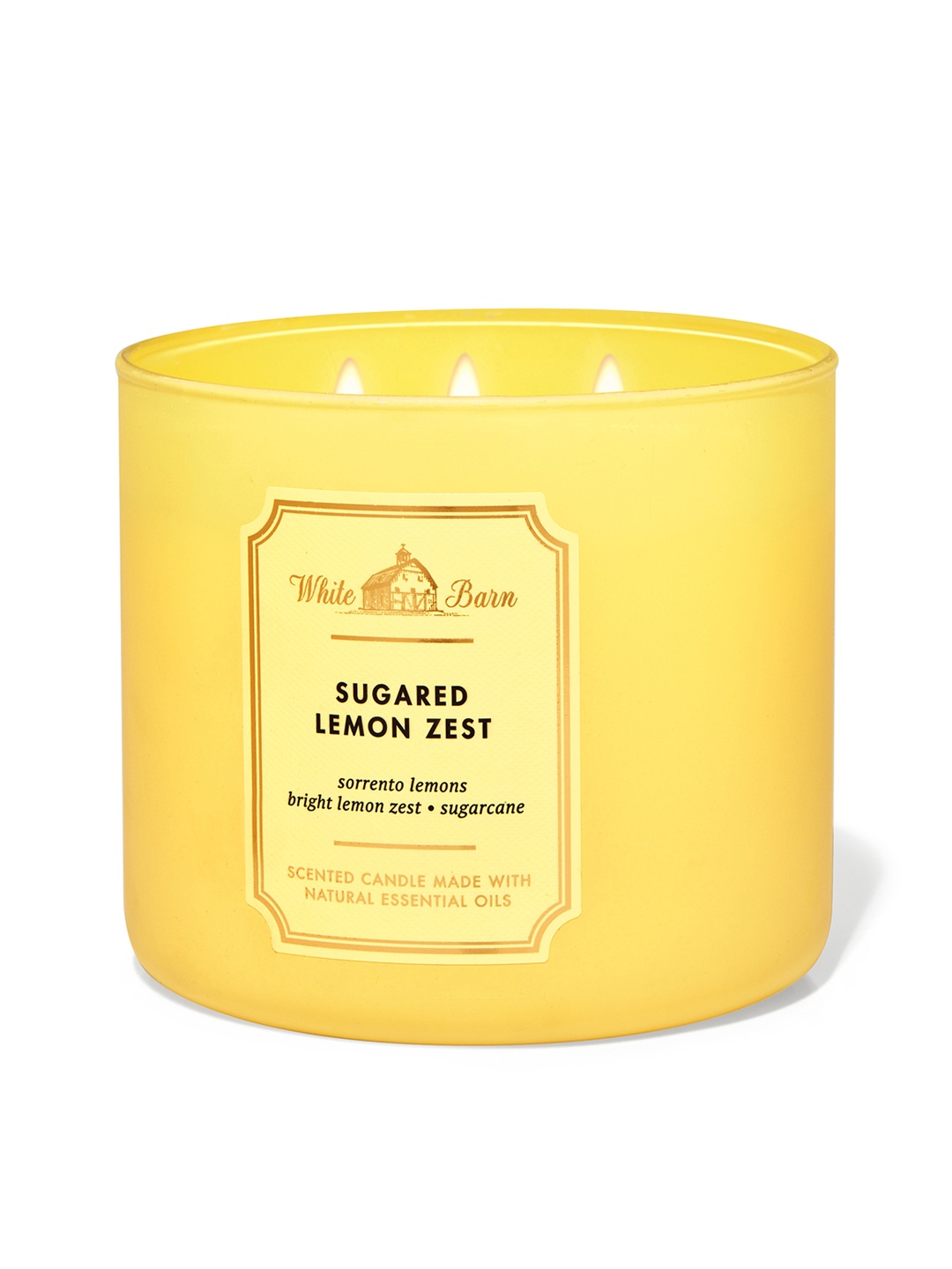 

Bath & Body Works Sugared Lemon Zest 3-Wick Scented Candle - 411g, Yellow