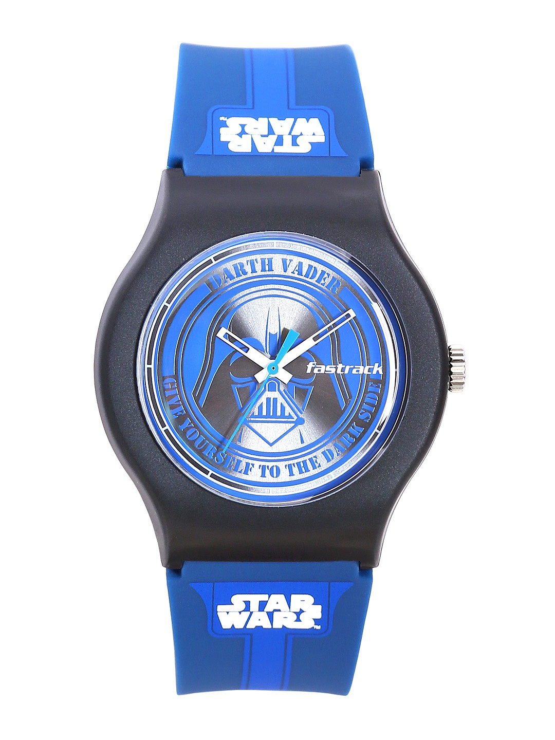 

Fastrack Unisex Grey & Blue Printed Dial Watch 9915PP45J