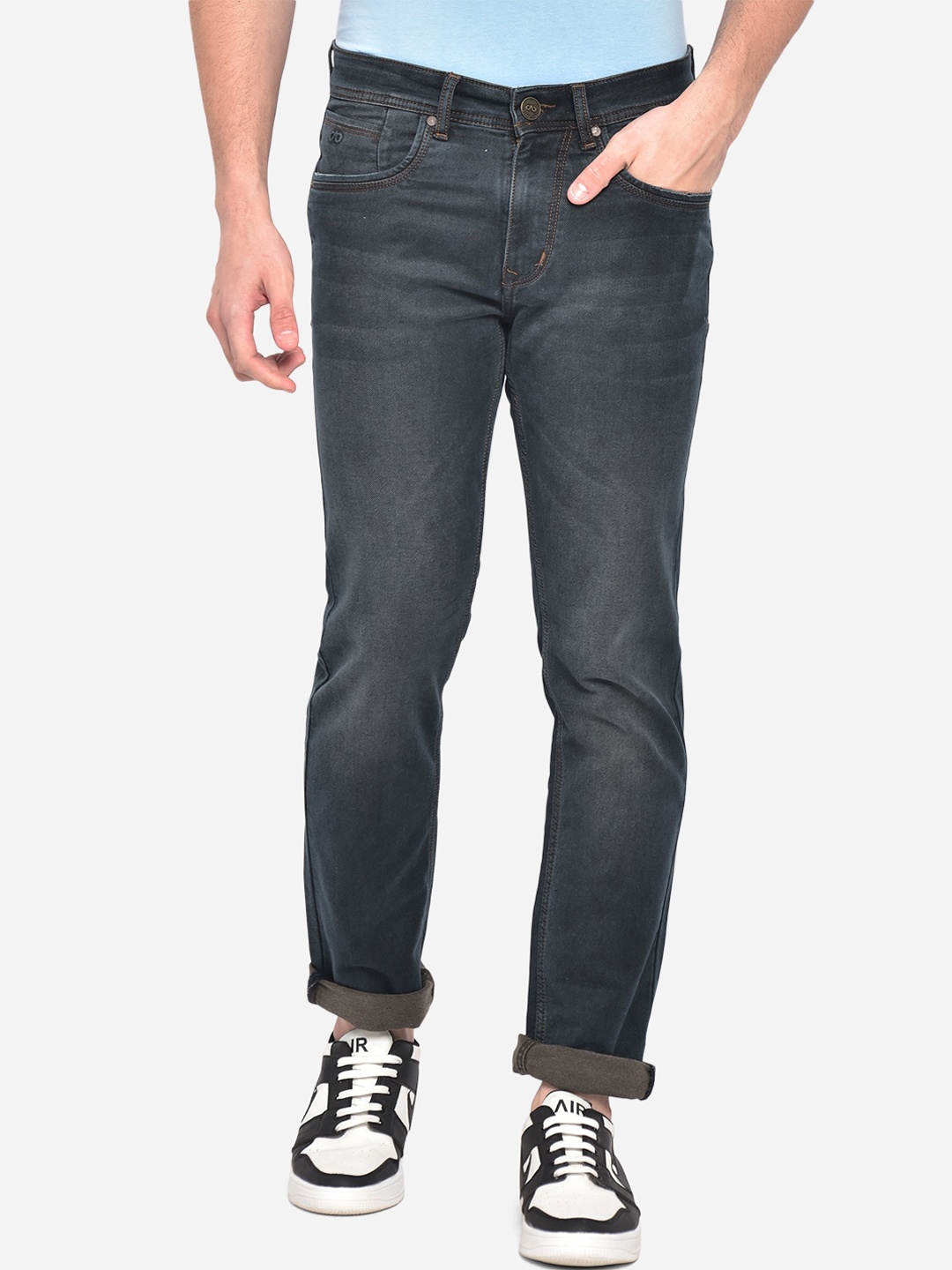 

JADE BLUE Men Blue Straight Fit Light Fade Stretchable Jeans