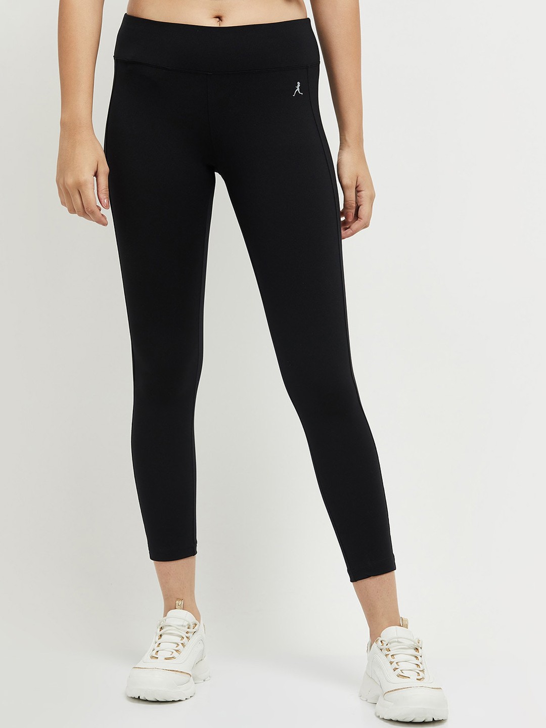 

max Women Black Solid Tights