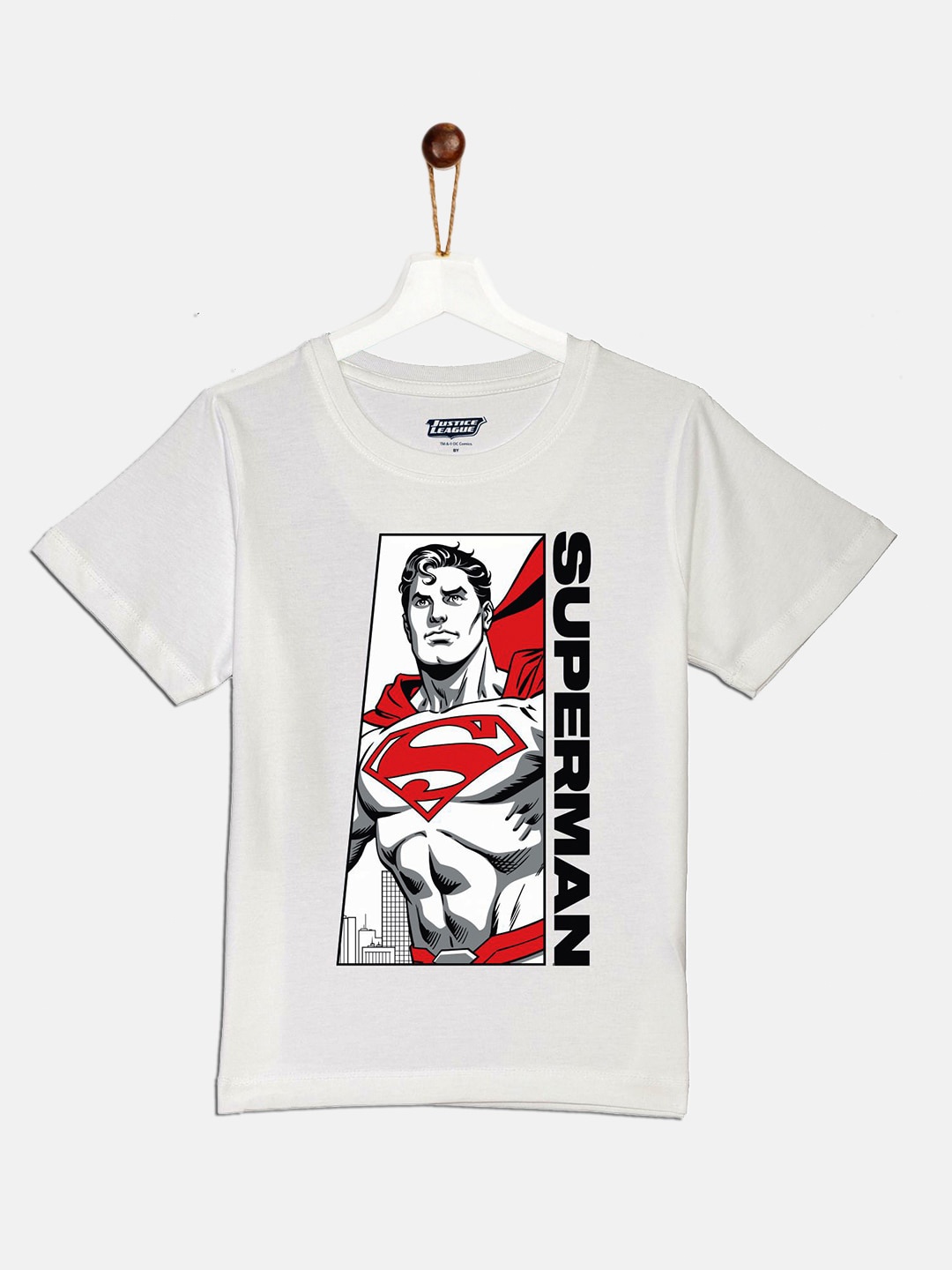 

YK Justice League Boys White YK Justice League Printed T-shirt