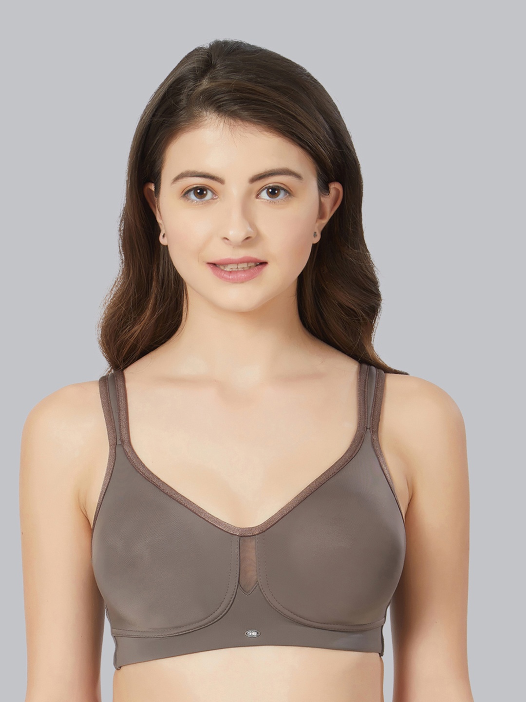 

Soie Full Coverage Non Padded Non-Wired Minimiser Bra RL-CB-328, Brown