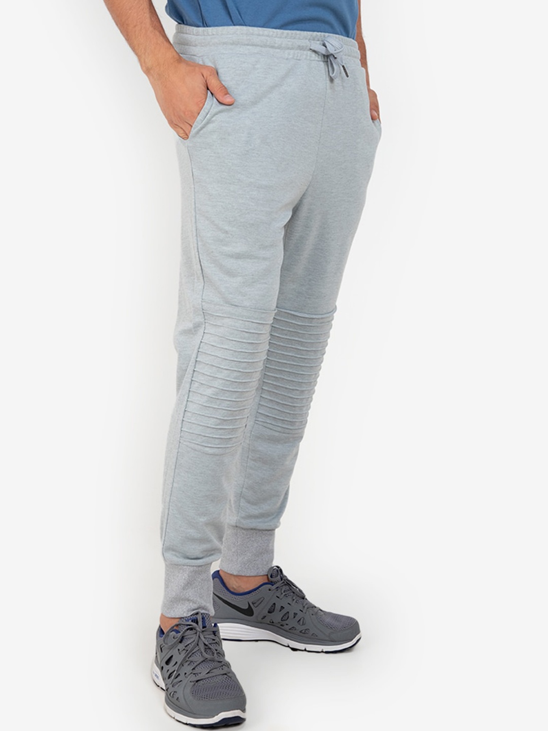 

ZALORA ACTIVE Men Grey Solid Track Pants