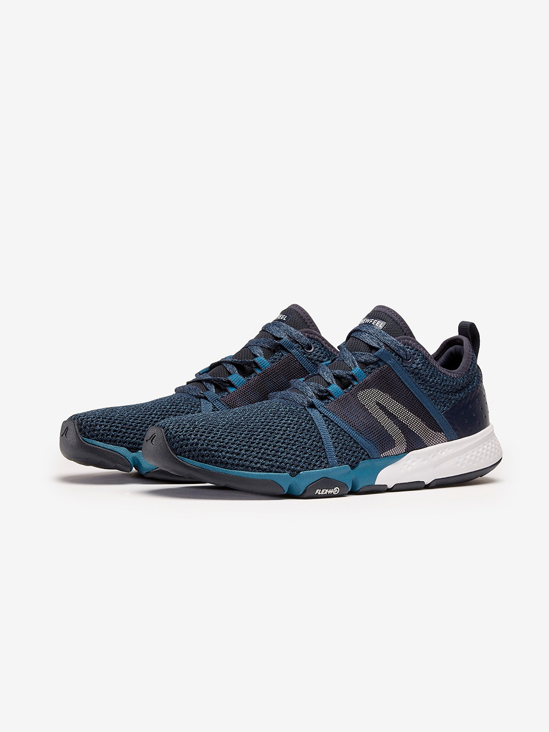 

Newfeel By Decathlon Men Blue Textile Walking Shoes