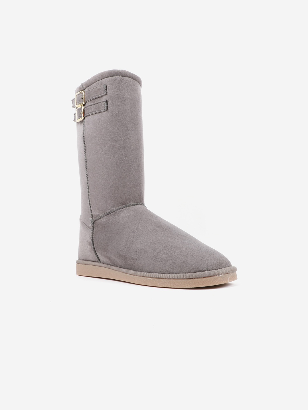 

Carlton London Women Grey Lightweight Flat Boots