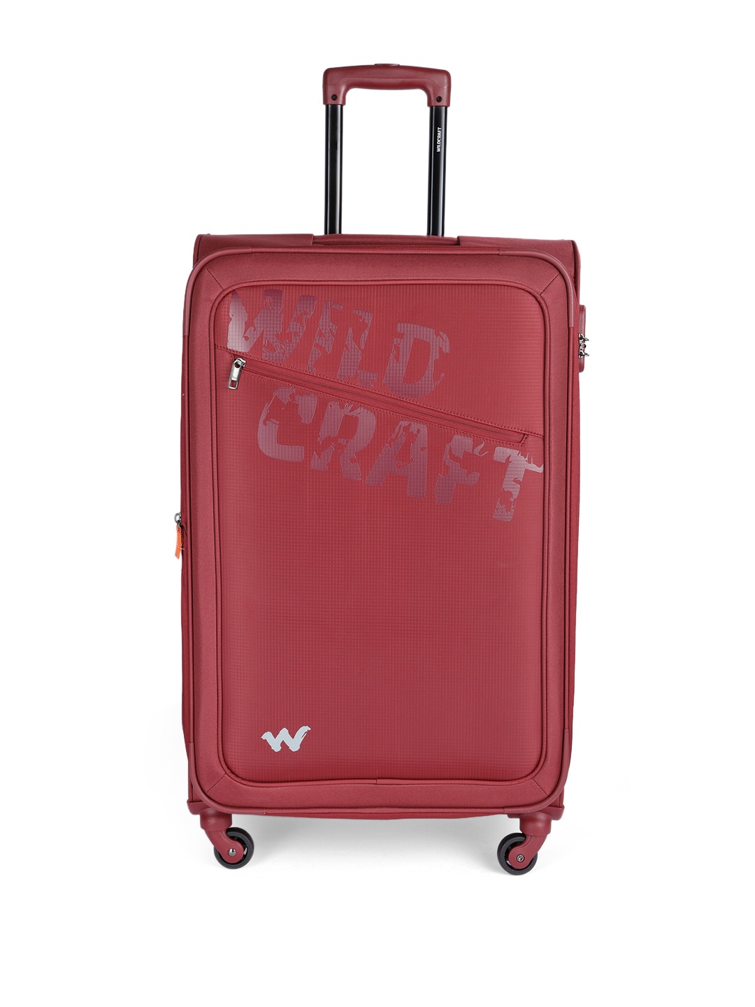

Wildcraft Unisex Maroon Soft Brand Logo Print ICARUS Large Trolley Suitcase