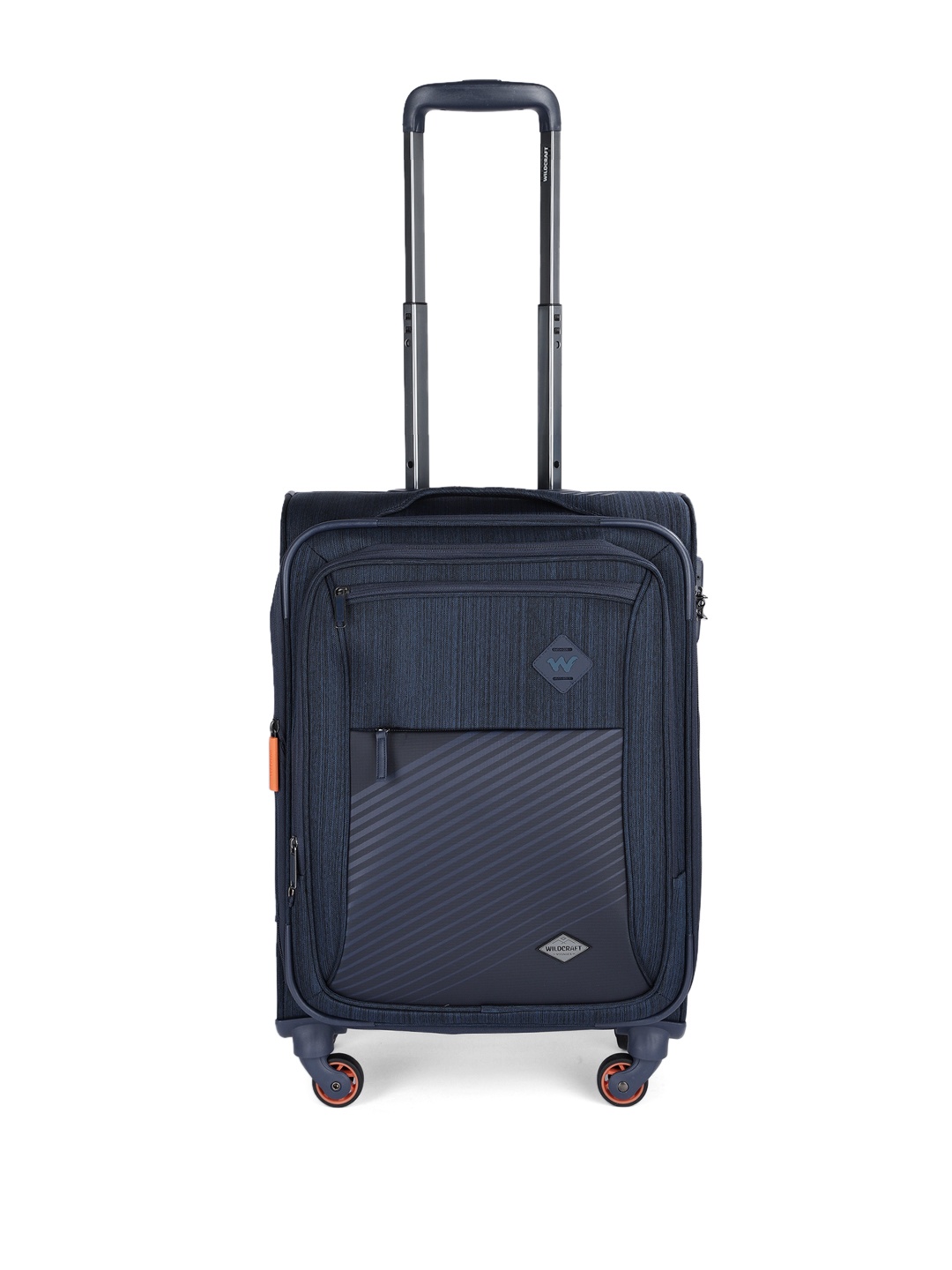 

Wildcraft Navy Blue Pollux Striped Cabin Trolley Suitcase