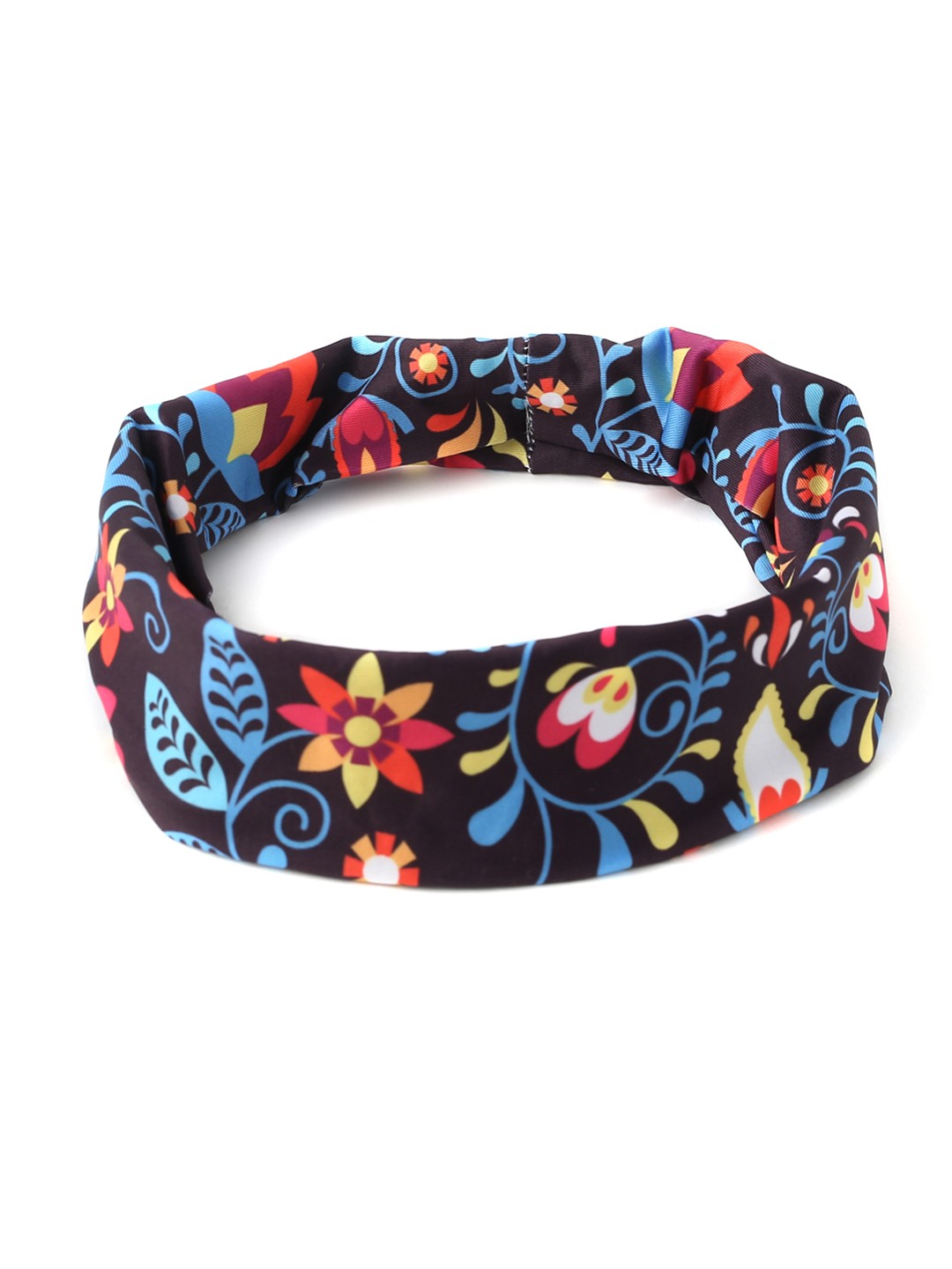 

Yellow Chimes Girls Black & Blue Floral Printed Hairband