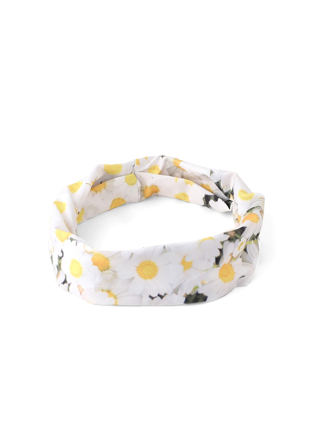 

Yellow Chimes Girls White & Yellow Floral Printed Headband
