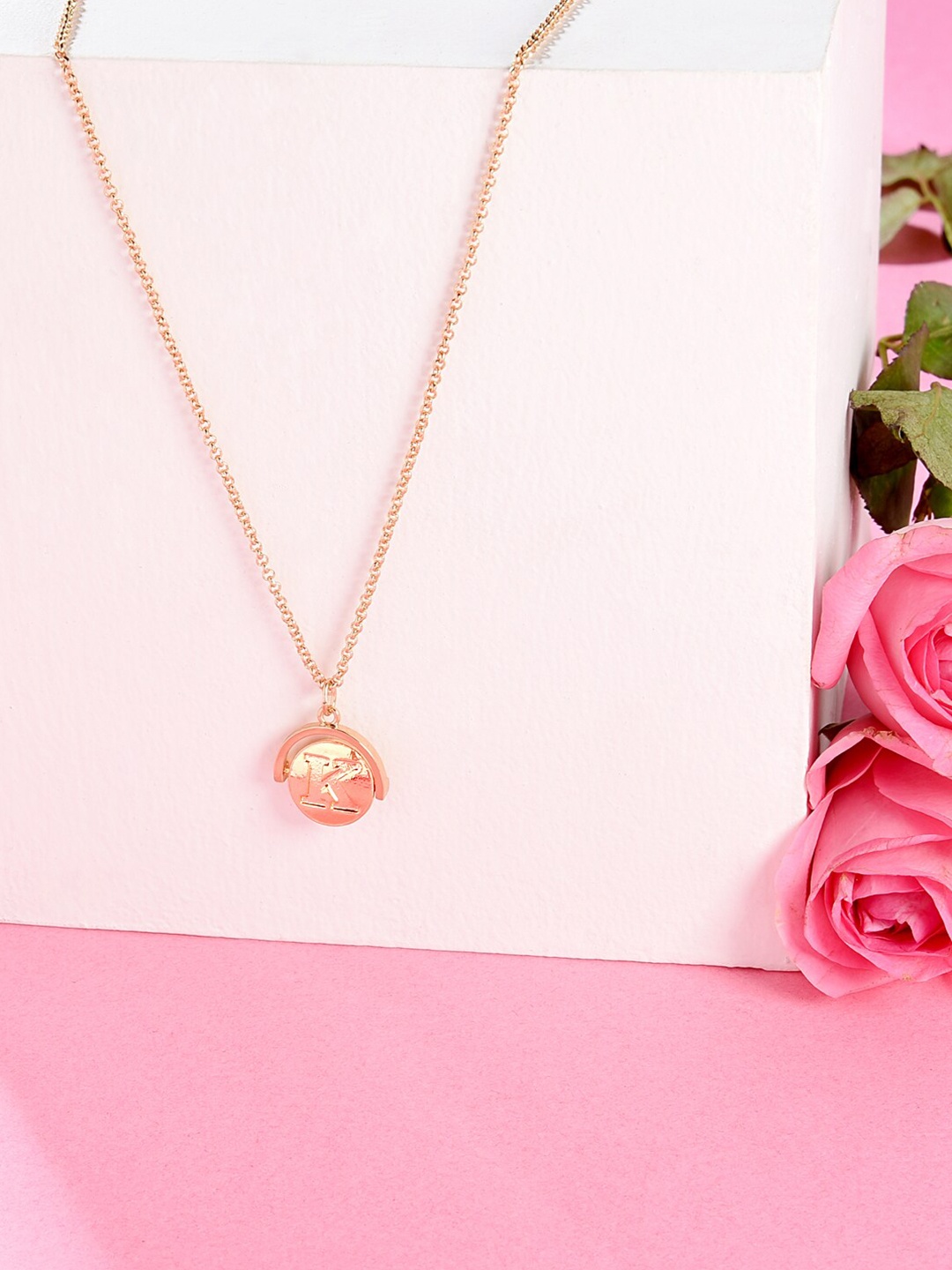 

ToniQ Women Gold-Toned & Alphabet Pendant Necklace