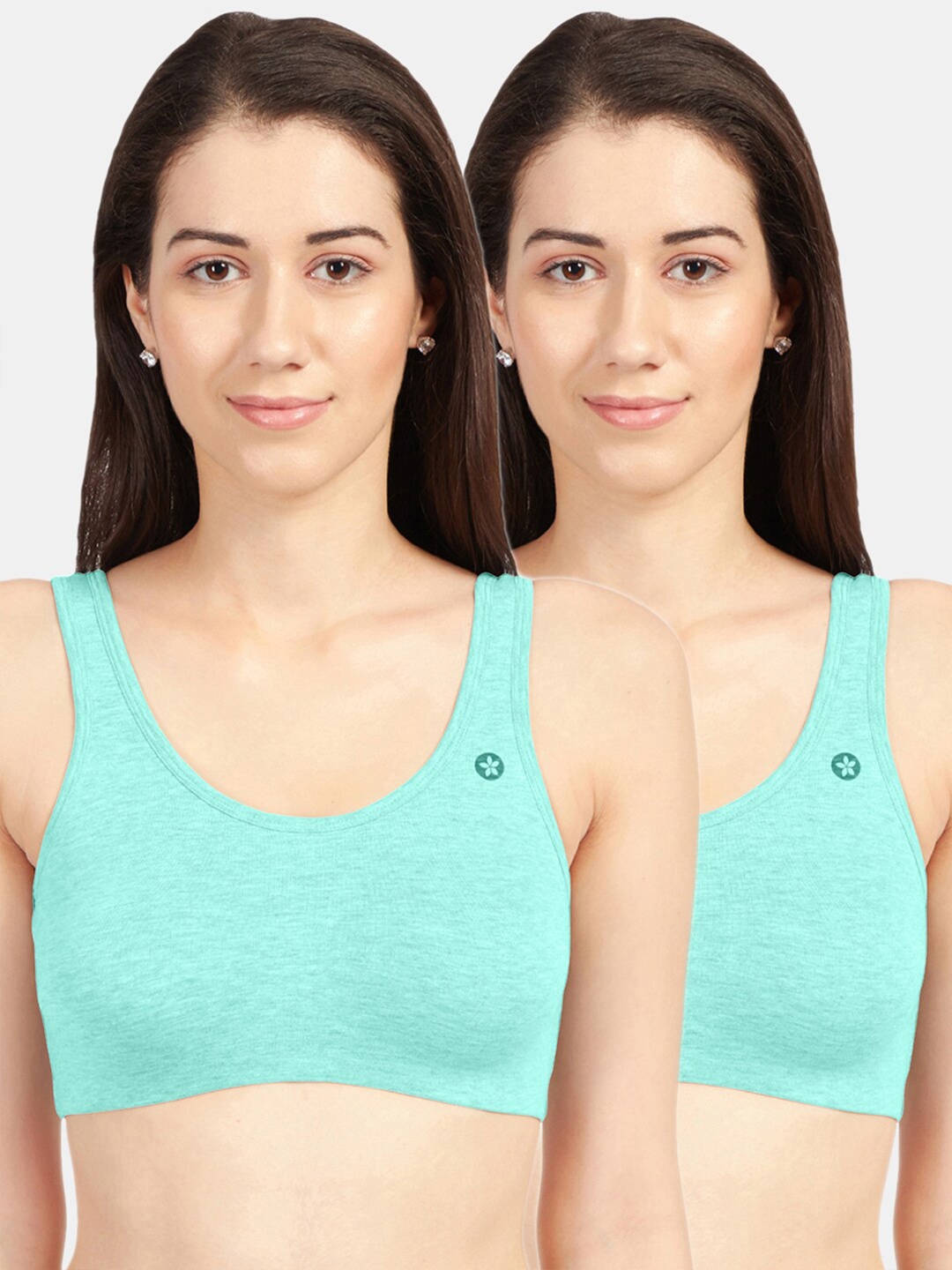 

Sonari Green Non Padded Non Wired Full Coverage Cami Bra