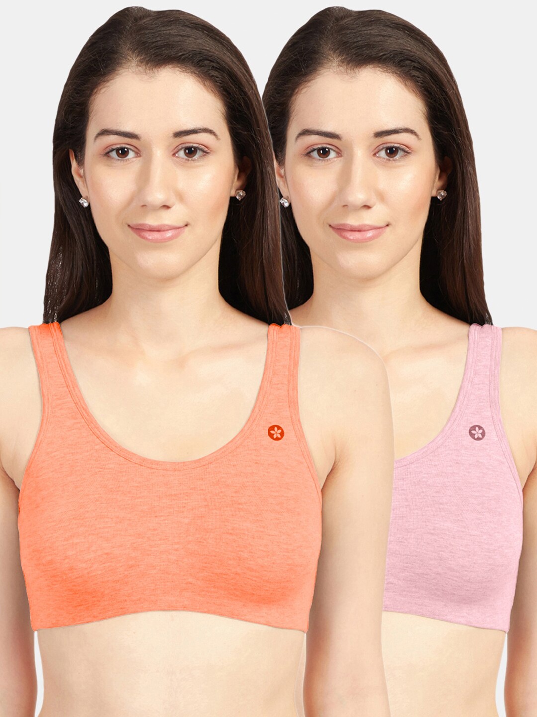 

Sonari Assorted Non Padded Seamless Camisole Bra Set Of 2