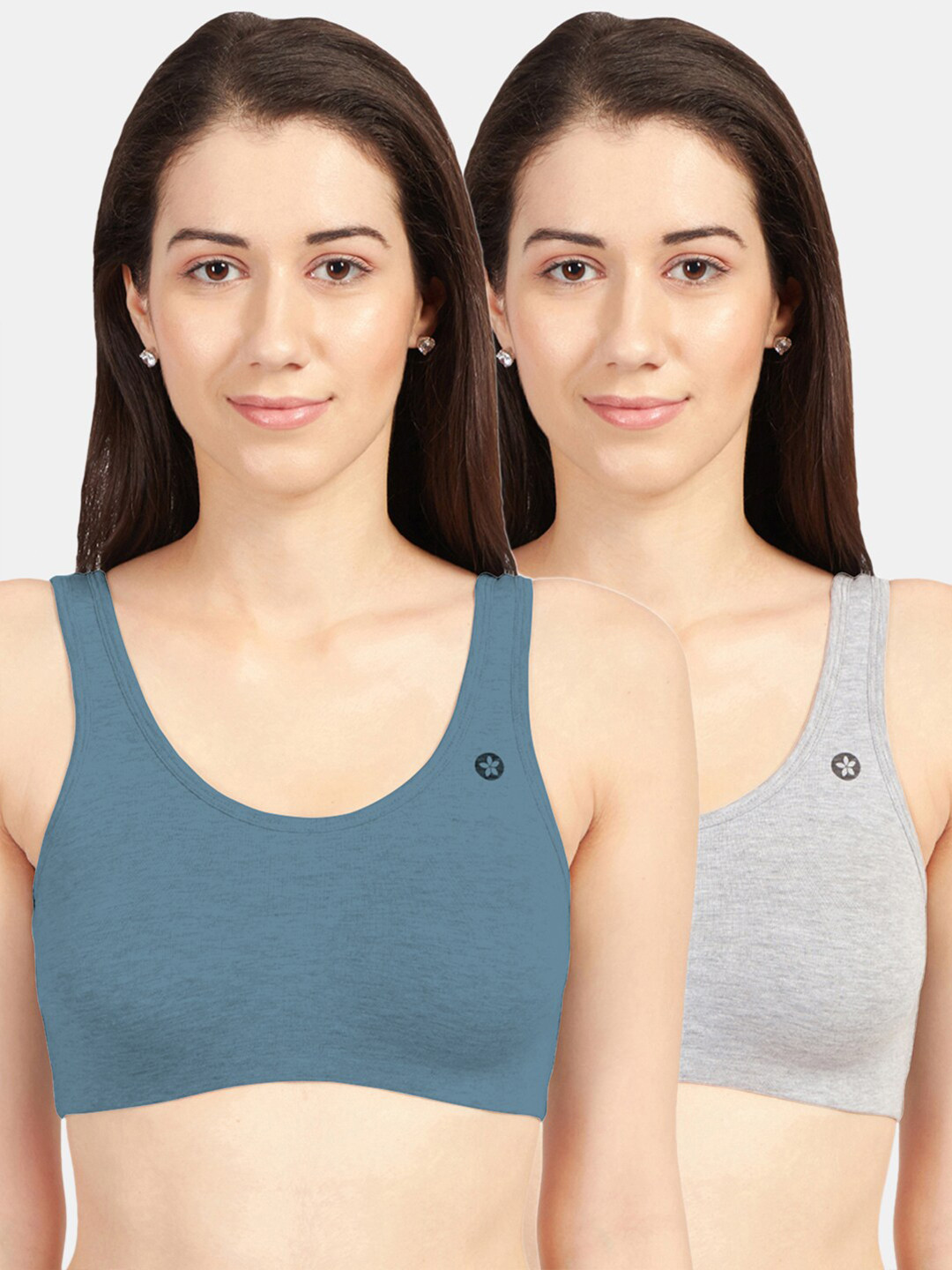 

Sonari Pack of 2 Grey Non Padded Cami Bra