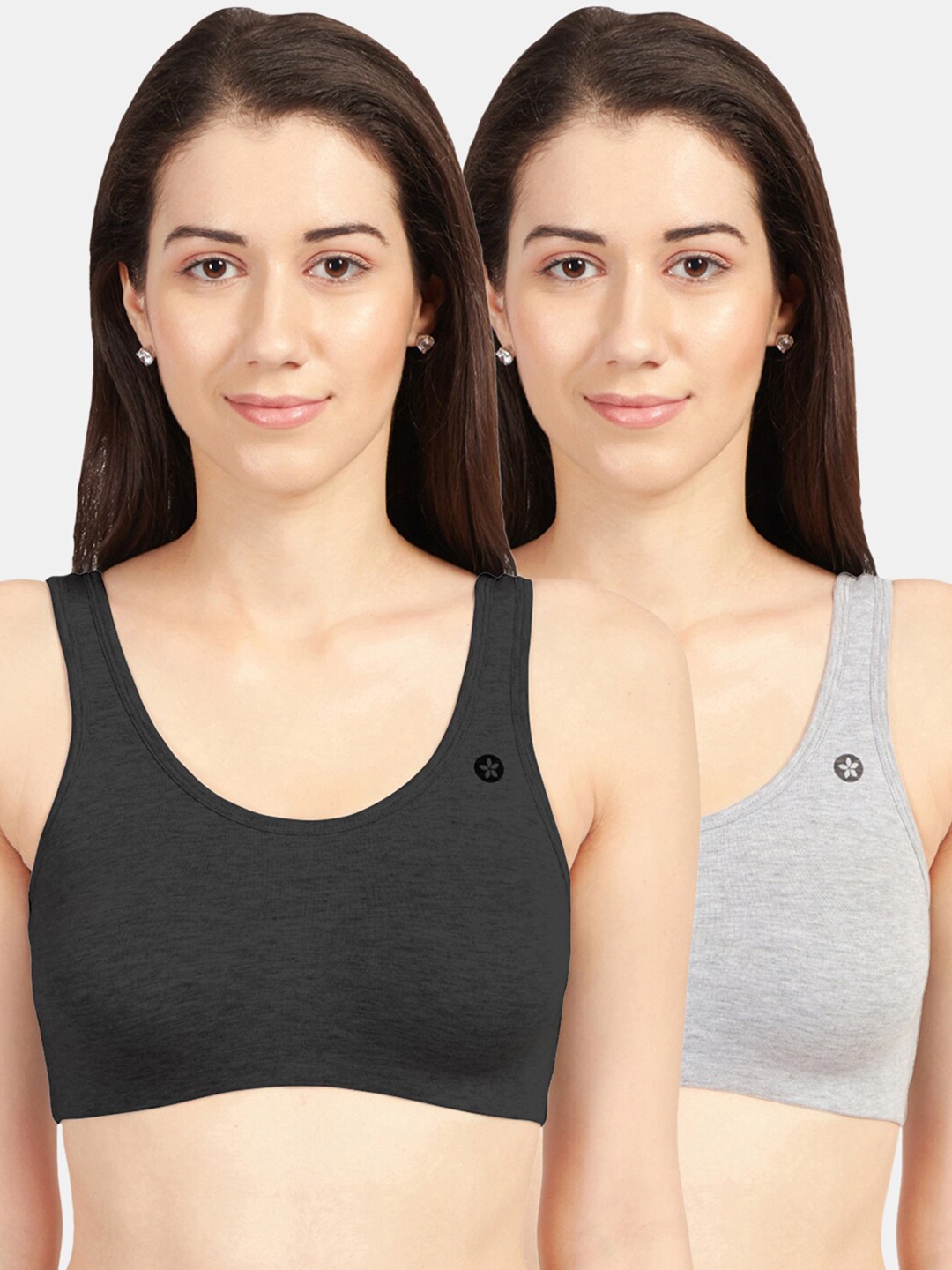 

Sonari Women Assorted Non Padded Seamless Camisole Bra Set Of 2