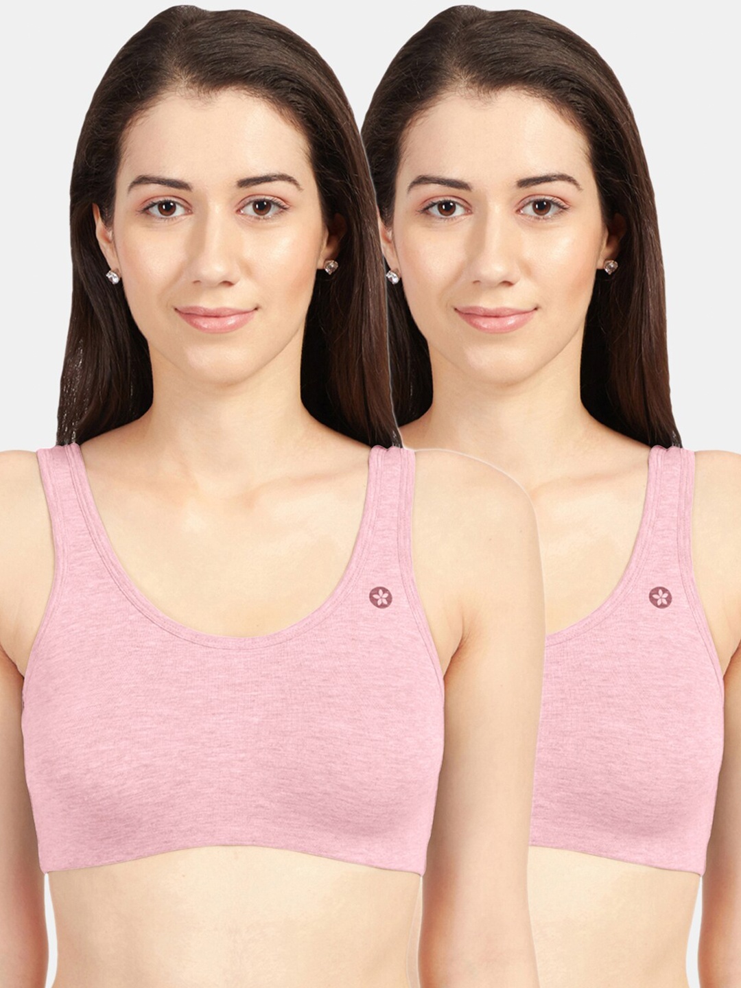 

Sonari Set Of 2 Pink Non Padded Seamless Camisole Bra