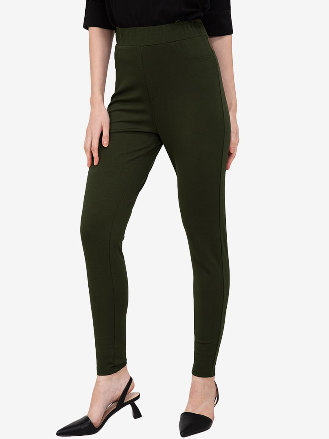 

ZALORA WORK Woman Green Trousers