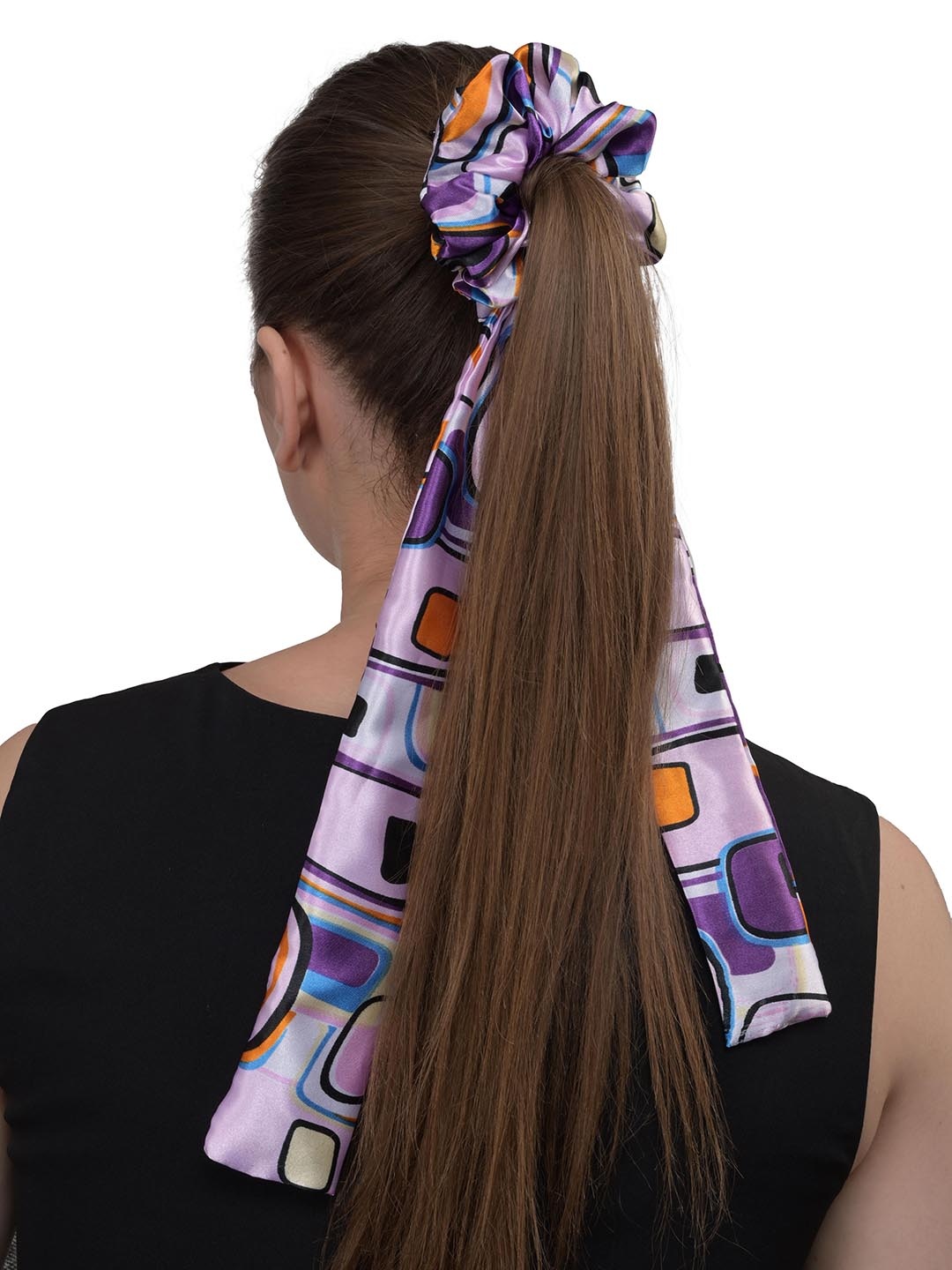 

BuckleUp Women Purple & Orange Ponytail Holders