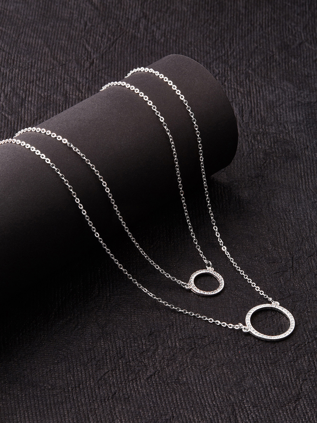 

Accessorize London Set Of 2 Silver-Plated Layered Necklace
