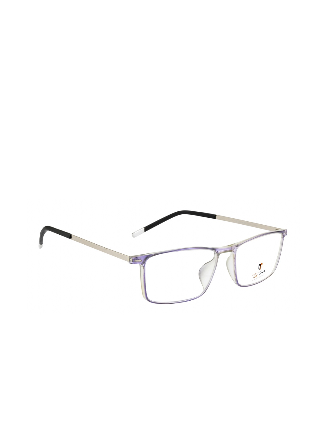 

Ted Smith Unisex Purple & Silver-Toned Wayfarer Frames