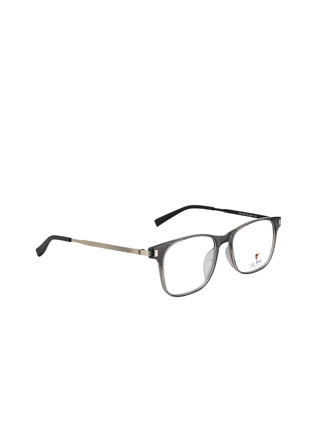 

Ted Smith Unisex Grey & Gold-Toned Full Rim Wayfarer Frames Eyeglasses