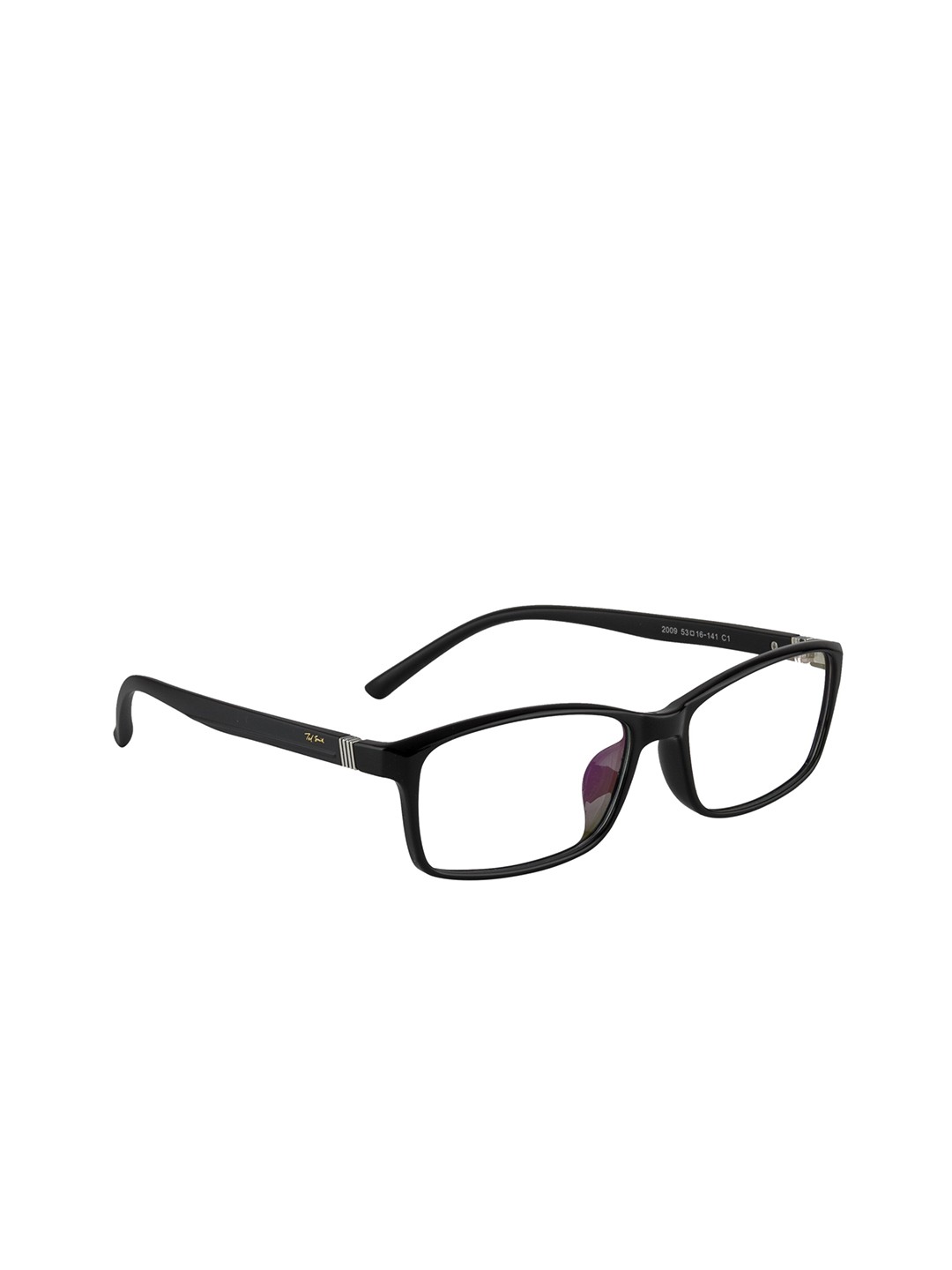 

Ted Smith Unisex Black Full Rim Rectangle Frames Eyeglasses