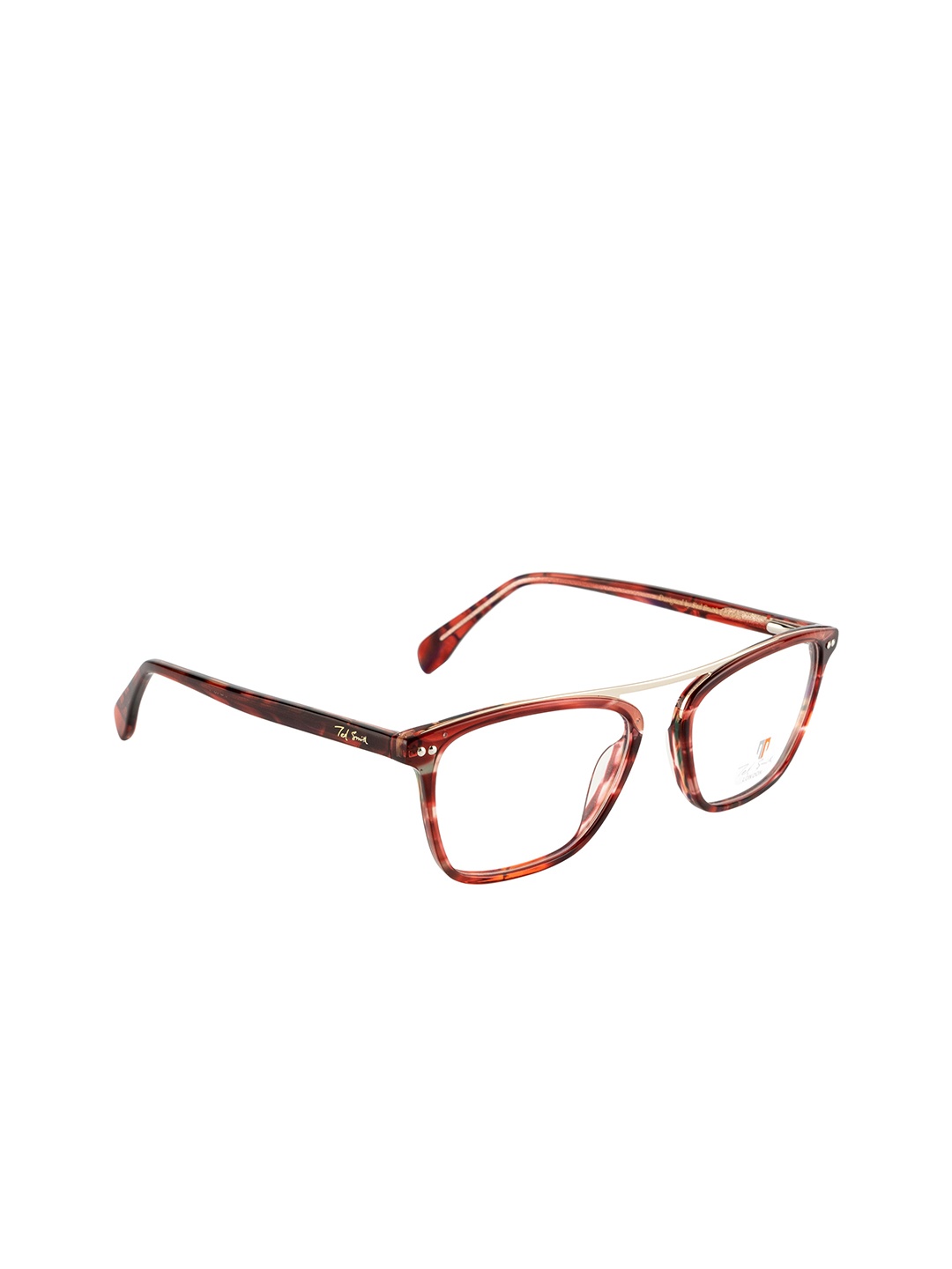 

Ted Smith Unisex Red Full Rim Wayfarer Frames Eyeglasses