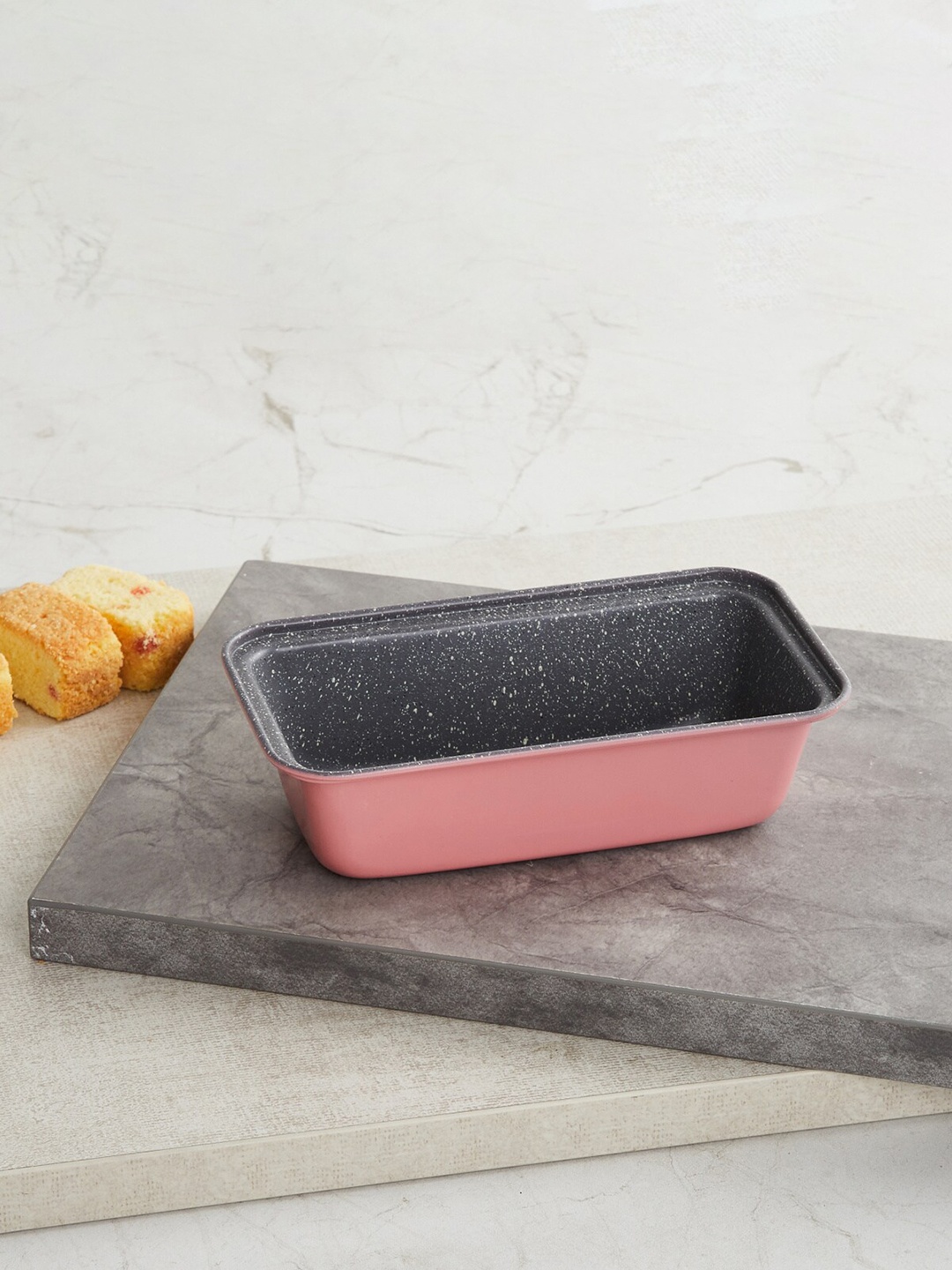 

Home Centre Peach & Black Carbon Steel Loaf Pan