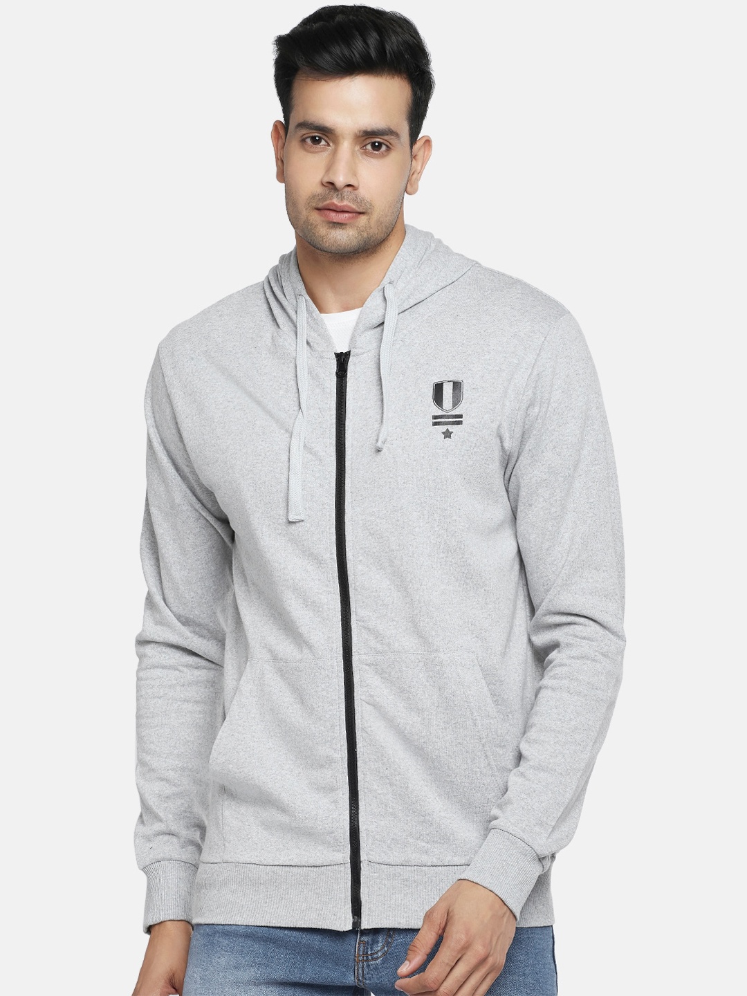 

People Men Grey Melange Sweatshirt
