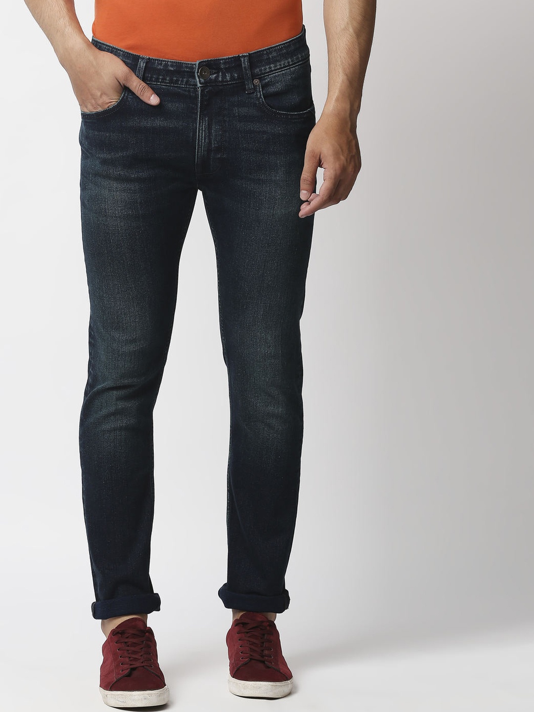 

Pepe Jeans Men Blue Tapered Fit Low-Rise Light Fade Stretchable Jeans