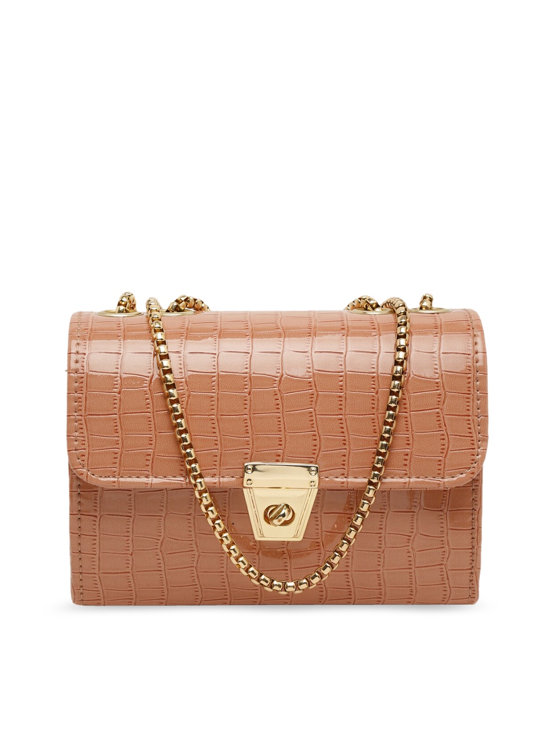 

FARGO Tan Textured Structured Handheld Bag