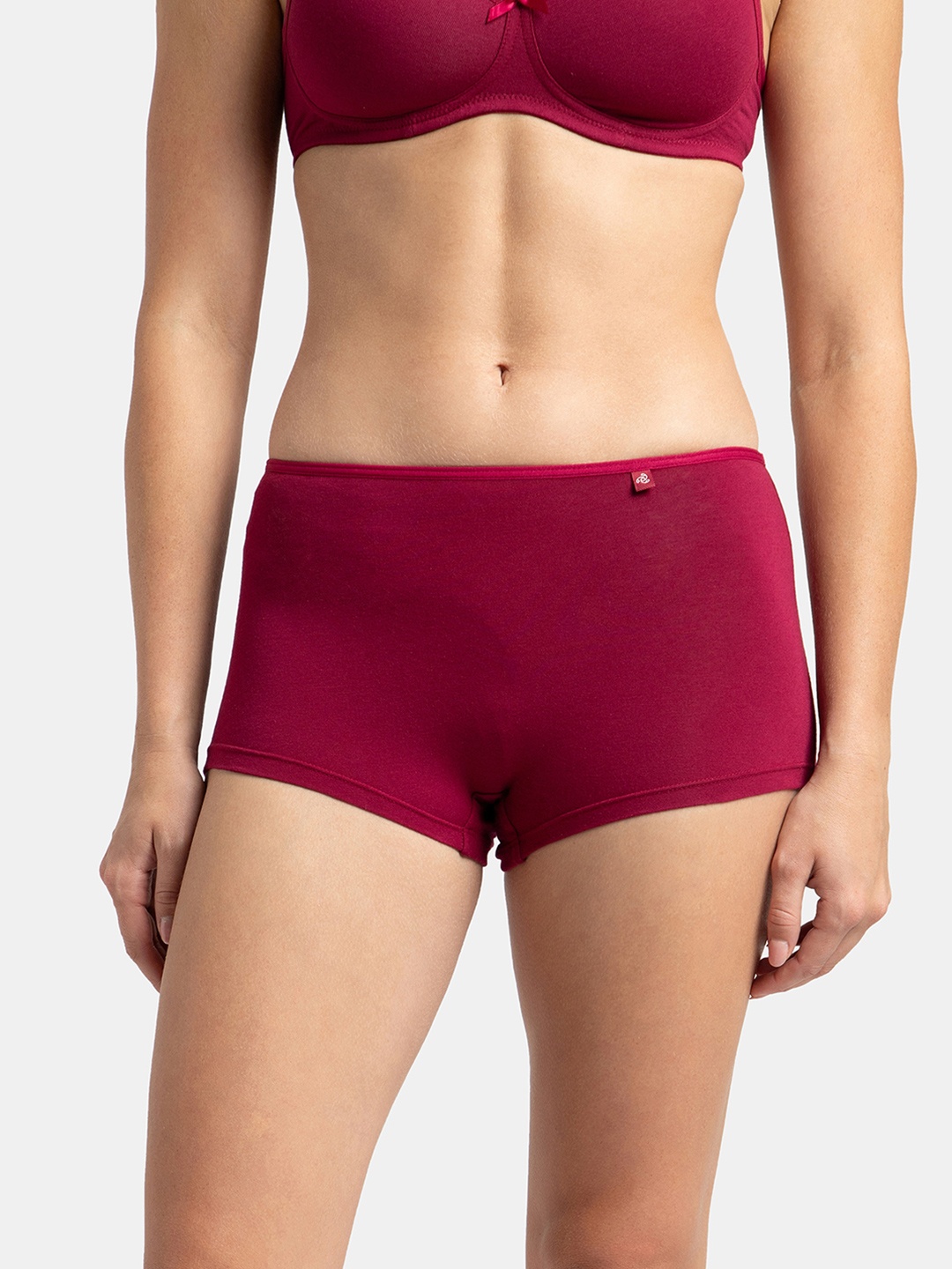 

Jockey High Coverage Super Combed Cotton Boy Leg With StayFresh Treatment-SS04, Burgundy