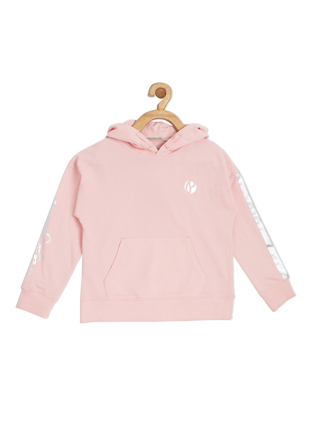 

Pepe Jeans Girls Pink Cotton Hooded Sweatshirt