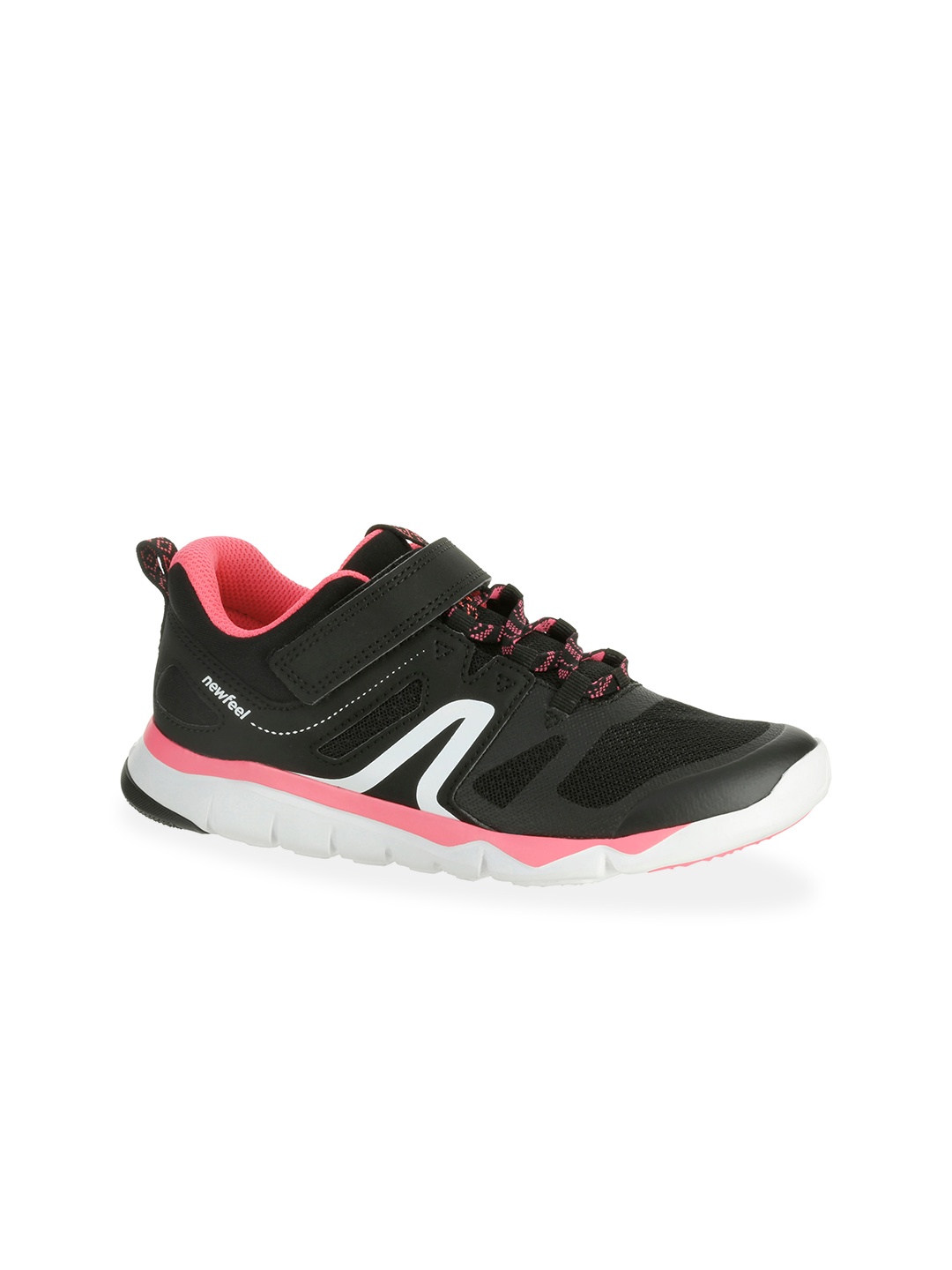 

Newfeel By Decathlon Kids Black Walking PW 540 Non-Marking Shoes