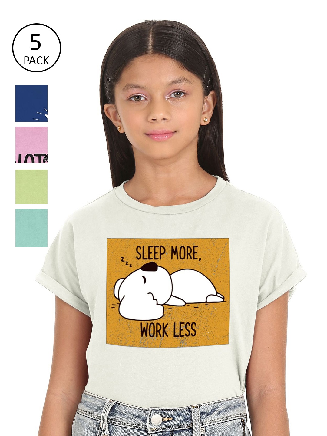 

SUGR Girl Assorted 5 Printed T-shirt