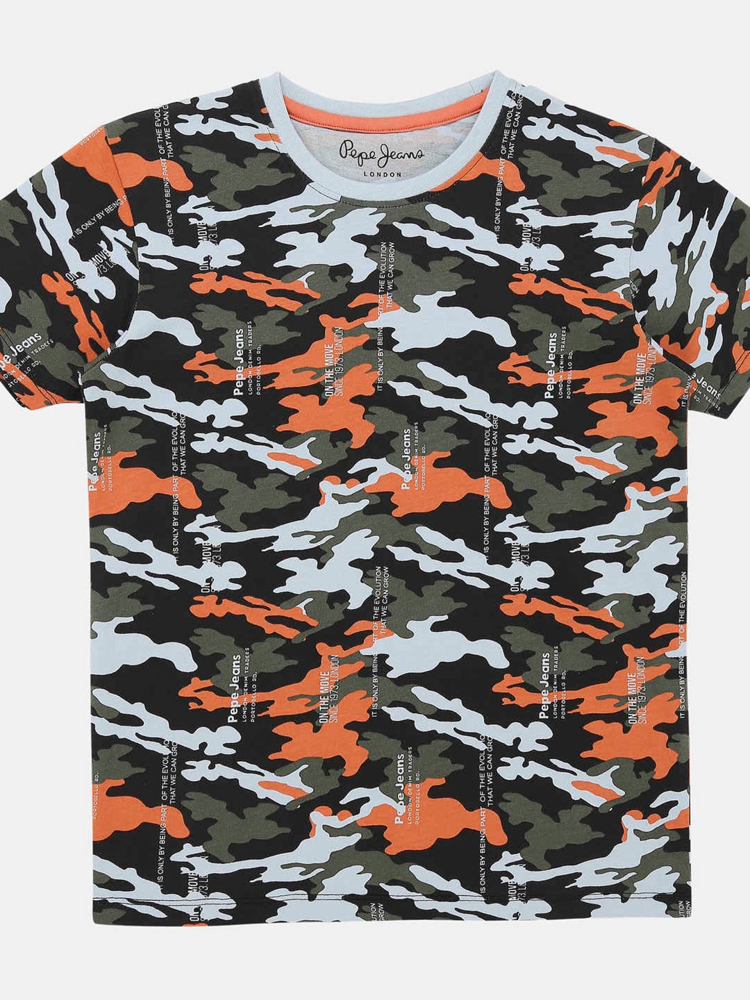 

Pepe Jeans Boys Black Camouflage Printed T-shirt
