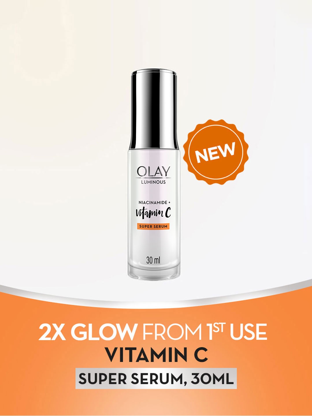 

Olay Vitamin C Face Serum with Niacinamide for Dark Spot Reduction - 30ml, White