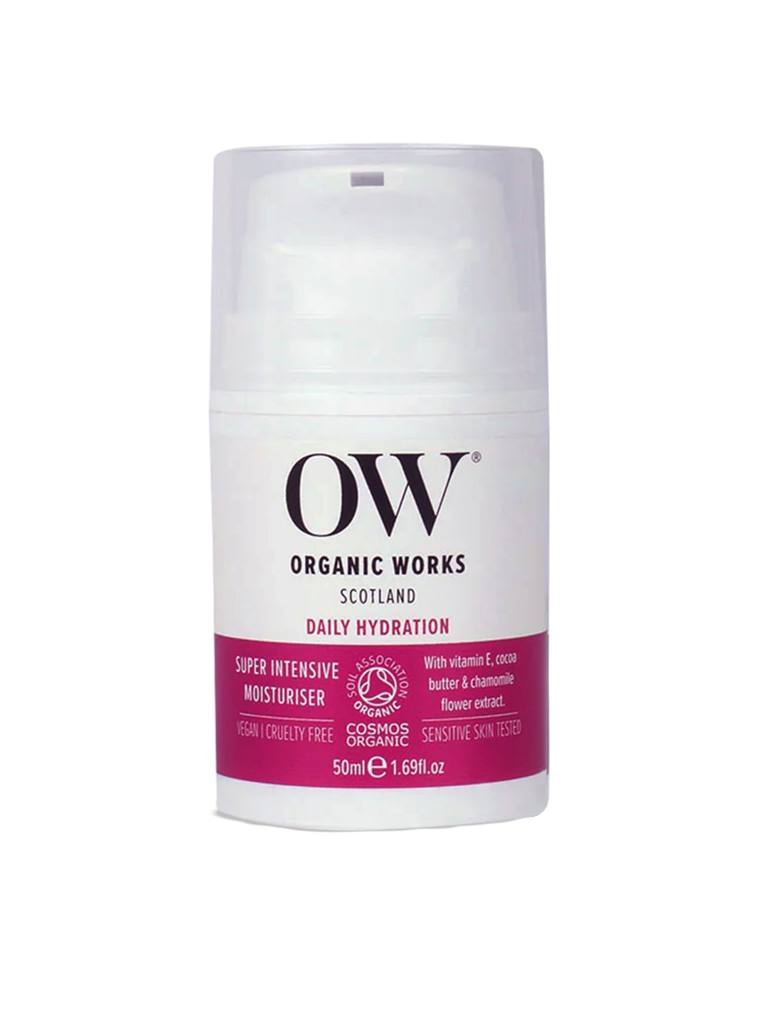 

ORGANIC WORKS Super Intensive Moisturiser with Cocoa Butter & Vitamin E - 50 ml, White